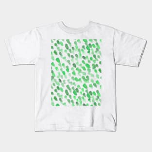 Imperfect brush strokes - green Kids T-Shirt